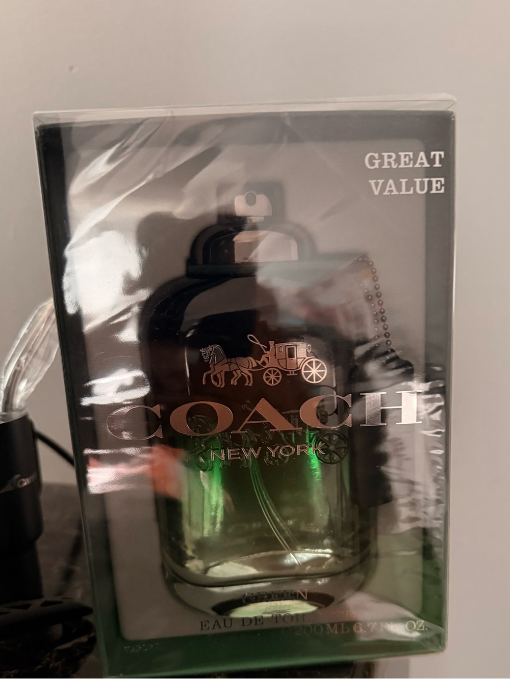 Coach New York Men’s Fragrance - Green and Black Bottle